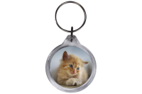 ResKey Schlüsselanhänger rund Katze Babykatze beidseitig bedruckt
