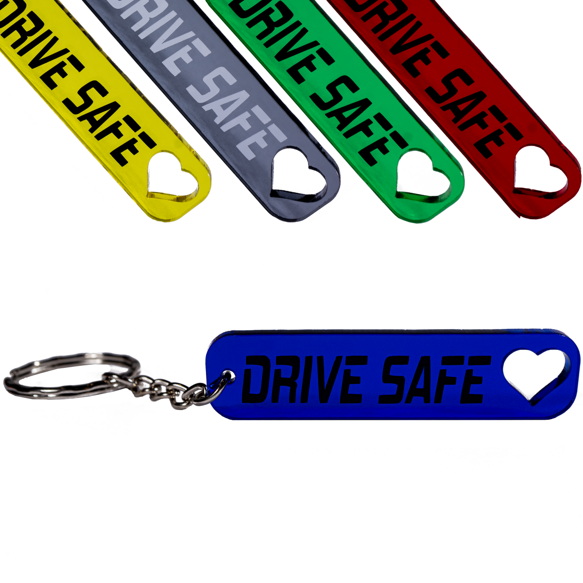 Drive safe Schlüsselanhänger mit Herz Schutzengel Auto farbig, 5,10 €