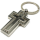 Kreuz Schlüsselanhänger silber aus Metall Taschenanhänger christliches Kreuz