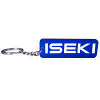 Iseki Trecker Traktor Schlüsselanhänger Emblem in Blau/Weiß