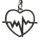 Herz Beat Schlüsselanhänger aus metall Herzforml Taschenanhänger
