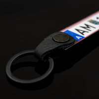 KFZ Kennzeichen Österreich Schlüsselanhänger personalisiert individuell anpassbar zweiseitig