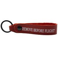 REMOVE BEFORE FLIGHT Leder Schlüsselanhänger...