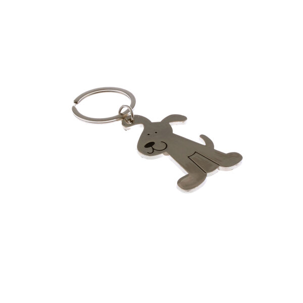 Hund Schlüsselanhänger aus Metall Taschenanhänger