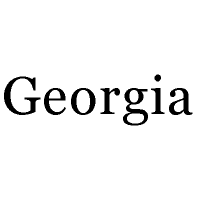 Schriftart Georgia