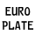 Schriftart Euro Plate