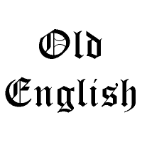 Schriftart Old English