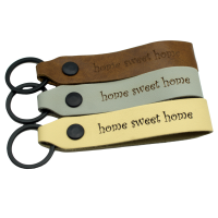 Home sweet Home Schlüsselanhänger graviert farbig