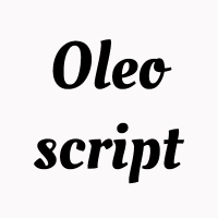 Schriftart Oleo_script